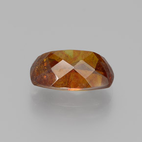 3.48캐럿 천연 붉은빛 오렌지 스팔레라이트, 멋진 모양, 10.5×7.1 mm, SI