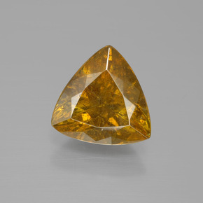 5.55캐럿 천연 골든 옐로우 스팔레라이트, 트릴리언, 11.1×11 mm, SI