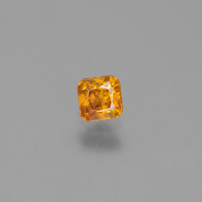 0.30캐럿 천연 골든 옐로우 스팔레라이트, 에메랄드 컷, 3.5×3.5 mm, VS