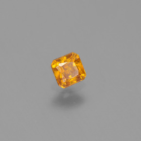0.30캐럿 천연 골든 옐로우 스팔레라이트, 에메랄드 컷, 3.5×3.5 mm, VS