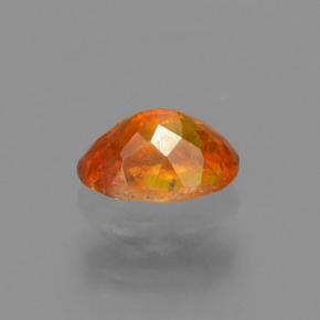 0.37캐럿 천연 옐로우 오렌지 스팔레라이트, 타원형 컷, 4.7×3.3 mm, VS-SI