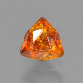 0.50캐럿 천연 옐로우 오렌지 스팔레라이트, 트릴리언, 4.8×4.8 mm, VS-SI