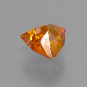 0.50캐럿 천연 옐로우 오렌지 스팔레라이트, 트릴리언, 4.8×4.8 mm, VS-SI