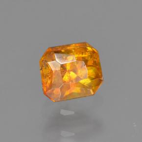 0.35캐럿 천연 골든 옐로우 스팔레라이트, 에메랄드 컷, 4×3.5 mm, VS-SI