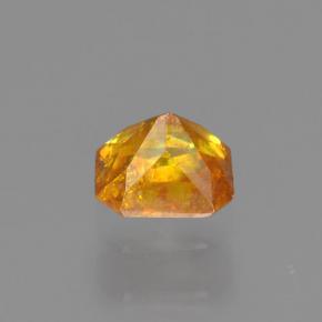 0.35캐럿 천연 골든 옐로우 스팔레라이트, 에메랄드 컷, 4×3.5 mm, VS-SI