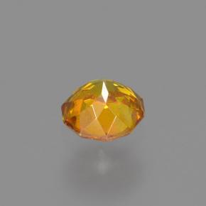 0.25캐럿 천연 옐로우 오렌지 스팔레라이트, 라운드 컷, 3.74 mm, VS-SI