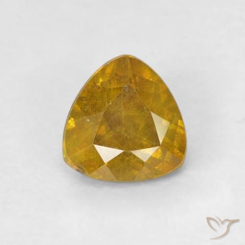 0.53ct 자연스러운 갈색 황금 섬아연석, 일조, SI-I1