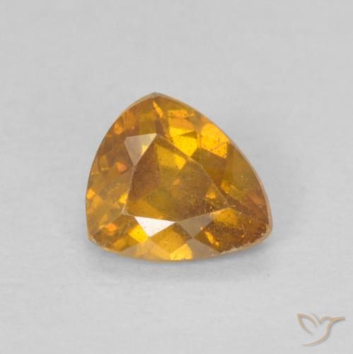 0.32ct 자연스러운 오렌지-골드 섬아연석, 일조, VS-SI