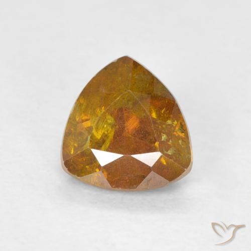 0.80ct 자연스러운 어스 오렌지 섬아연석, 일조, VS-SI