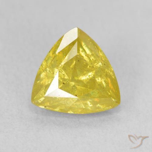 2.25ct 자연스러운 갈황색 섬아연석, 일조, SI