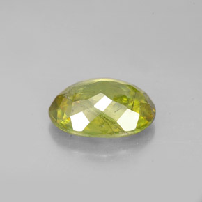 2.98캐럿 천연 골든 그린 스펜(티타나이트), 타원형 컷, 10.5×7.7 mm, SI