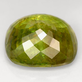 18.40캐럿 천연 멀티컬러 스펜(티타나이트), 쿠션 컷, 16.5×14.6 mm, SI
