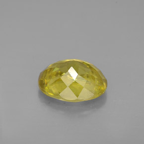 1.83캐럿 천연 골든 옐로우 스펜(티타나이트), 타원형 컷, 8.4×7 mm, VS-SI