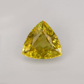 1.46캐럿 천연 골든 옐로우 스펜(티타나이트), 트릴리언, 8×7.7 mm, VS-SI