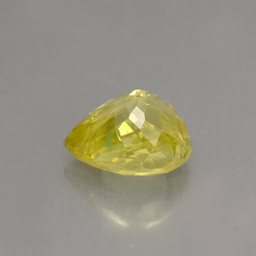 1.46캐럿 천연 골든 옐로우 스펜(티타나이트), 배 모양, 7.5×5.9 mm, VS