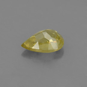 0.99캐럿 천연 골든 옐로우 스펜(티타나이트), 배 모양, 7.5×5.1 mm, VS-SI