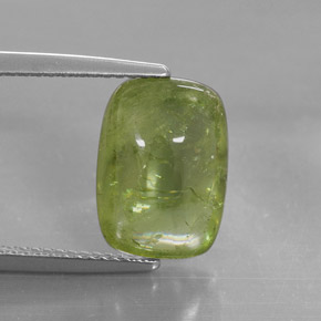 6.15캐럿 천연 그린 스펜(티타나이트), 투명한, 12.8×9.1 mm, 투명/반투명
