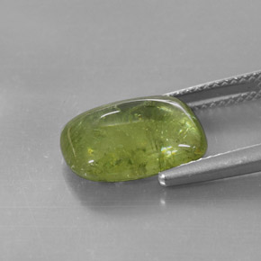 6.15캐럿 천연 그린 스펜(티타나이트), 투명한, 12.8×9.1 mm, 투명/반투명