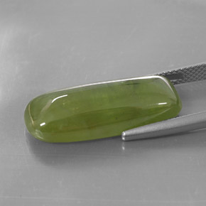 16.14캐럿 천연 그린 스펜(티타나이트), 투명한, 23.6×10.1 mm, 투명/반투명
