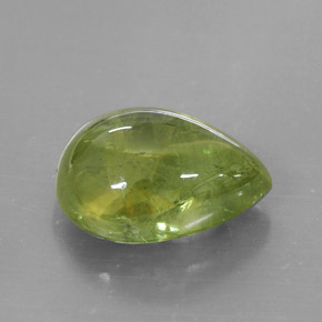 7.93캐럿 천연 그린 스펜(티타나이트), 투명한, 13.7×10.5 mm, 투명/반투명