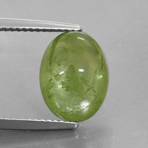 5.68캐럿 천연 그린 스펜(티타나이트), 투명한, 12×9.1 mm, 투명/반투명