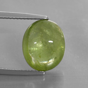 8.07캐럿 천연 그린 스펜(티타나이트), 투명한, 12.5×10.5 mm, 투명/반투명