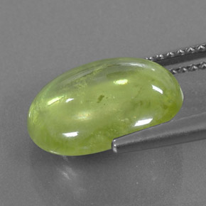 5.40캐럿 천연 그린 스펜(티타나이트), 투명한, 12.6×10.7 mm, 투명/반투명