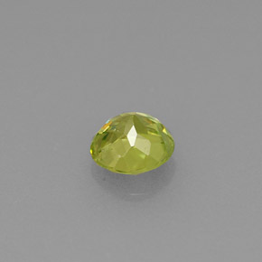 0.47캐럿 천연 노란빛 그린 스펜(티타나이트), 라운드 컷, 4.71 mm, VVS-VS