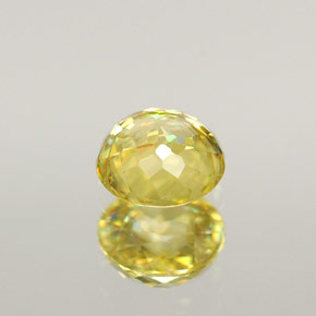 0.36캐럿 천연 골든 스펜(티타나이트), 라운드 컷, 4.24 mm, VVS