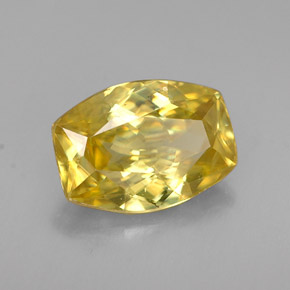 1.66캐럿 천연 골든 스펜(티타나이트), 멋진 모양, 8.8×6.4 mm, VS-SI