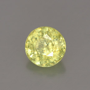 0.76캐럿 천연 멀티컬러 스펜(티타나이트), 라운드 컷, 5.46 mm, VS