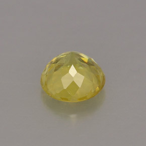 0.72캐럿 천연 골든 스펜(티타나이트), 라운드 컷, 5.37 mm, VS