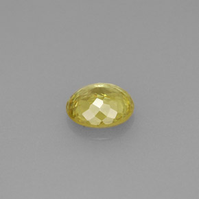 0.75캐럿 천연 골든 옐로우 스펜(티타나이트), 타원형 컷, 6.1×5.4 mm, VS