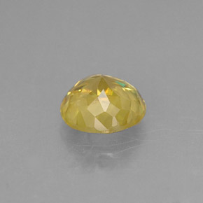 0.72캐럿 천연 골든 옐로우 스펜(티타나이트), 라운드 컷, 5.42 mm, SI