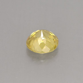 0.53캐럿 천연 골든 옐로우 스펜(티타나이트), 라운드 컷, 4.85 mm, VS