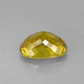 5.61캐럿 천연 멀티컬러 스펜(티타나이트), 타원형 컷, 12.5×9.1 mm, VVS