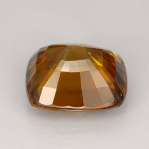 6.59캐럿 천연 코냑 스펜(티타나이트), 쿠션 컷, 11.6×10.7 mm, VVS