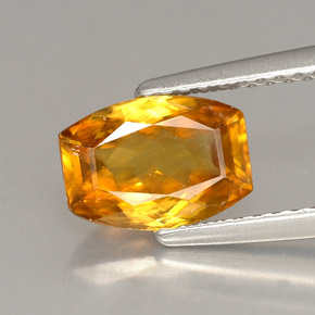 1.49캐럿 천연 골든 오렌지 스펜(티타나이트), 멋진 모양, 8.5×6.1 mm, VS