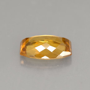 1.49캐럿 천연 골든 오렌지 스펜(티타나이트), 멋진 모양, 8.5×6.1 mm, VS