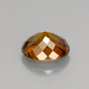 1.12캐럿 천연 골든 오렌지 스펜(티타나이트), 타원형 컷, 6.9×5.7 mm, VS