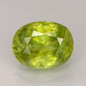 2.36캐럿 천연 멀티컬러 스펜(티타나이트), 타원형 컷, 9×7 mm, SI