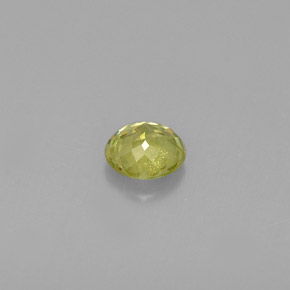0.44캐럿 천연 골든 그린 스펜(티타나이트), 라운드 컷, 4.61 mm, VS