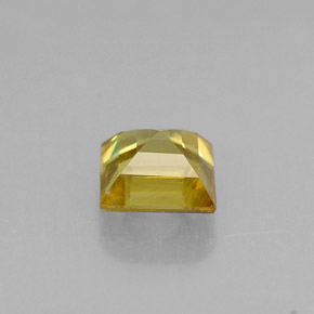 0.43캐럿 천연 녹빛 골든 스펜(티타나이트), 스퀘어, 4.2×4 mm, VS