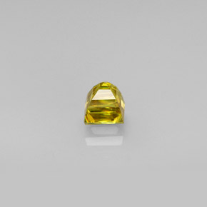 0.46캐럿 천연 녹빛 골든 스펜(티타나이트), 스퀘어, 3.6×3.5 mm, VS