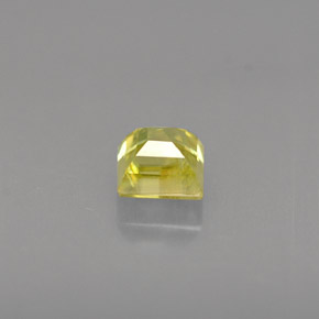 0.37캐럿 천연 녹빛 골든 스펜(티타나이트), 스퀘어, 3.8×3.8 mm, VS-SI