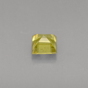 0.36캐럿 천연 녹빛 골든 스펜(티타나이트), 스퀘어, 3.8×3.8 mm, VS-SI