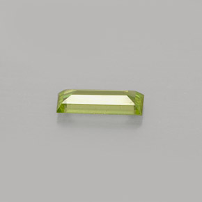 0.41캐럿 천연 골든 그린 스펜(티타나이트), 바게트, 7.2×2.9 mm, VVS-VS