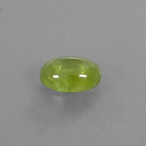2.93캐럿 천연 노란빛 그린 스펜(티타나이트), 투명한, 10.1×7.4 mm, 투명/반투명