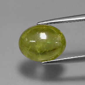 4.30캐럿 천연 그린 스펜(티타나이트), 투명한, 11×8.8 mm, 투명/반투명