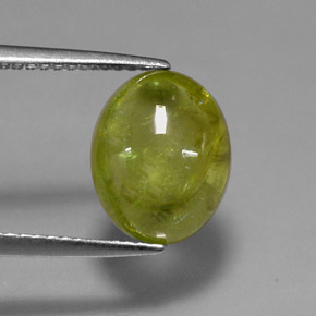 4.30캐럿 천연 그린 스펜(티타나이트), 투명한, 11×8.8 mm, 투명/반투명